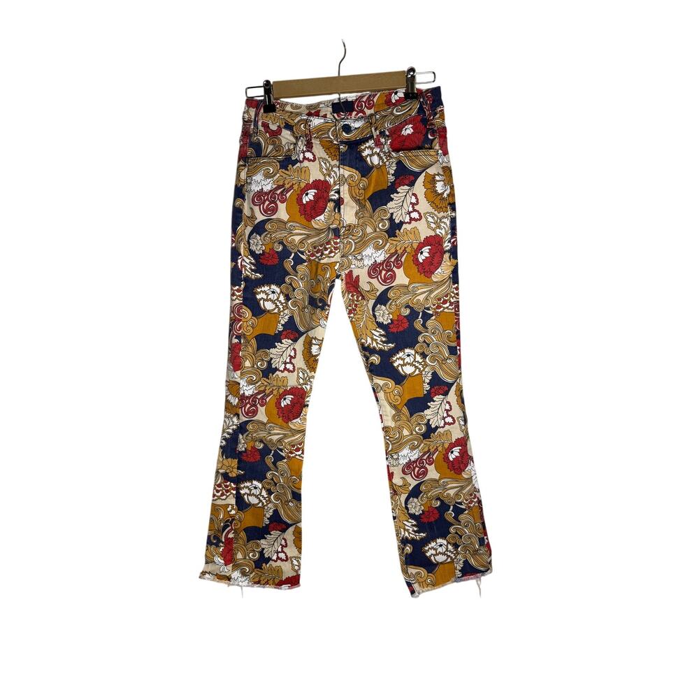 Mother Jeans The Hustler Ankle Fray in Flowers in Her Hair Sz. 29 - Picture 4 of 10
